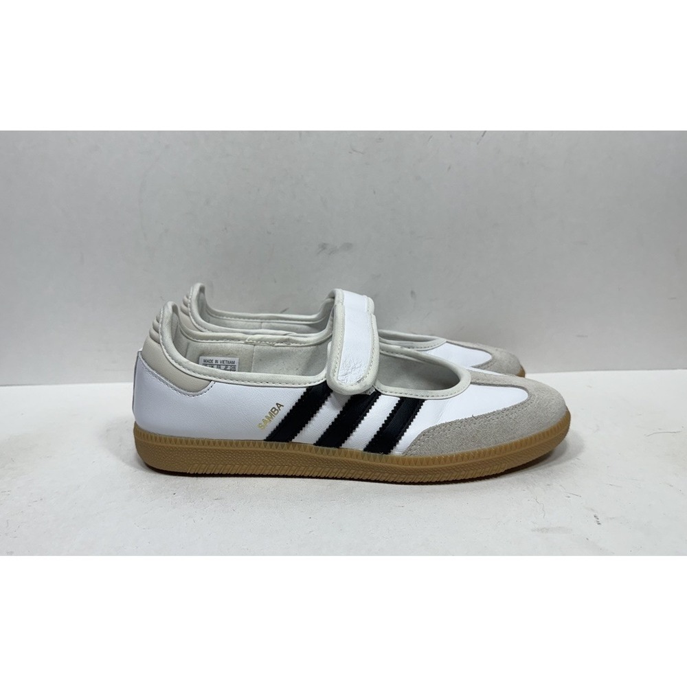 Adidas Samba Jane Women's Size 8 White Black Gum JR1402 Shoes